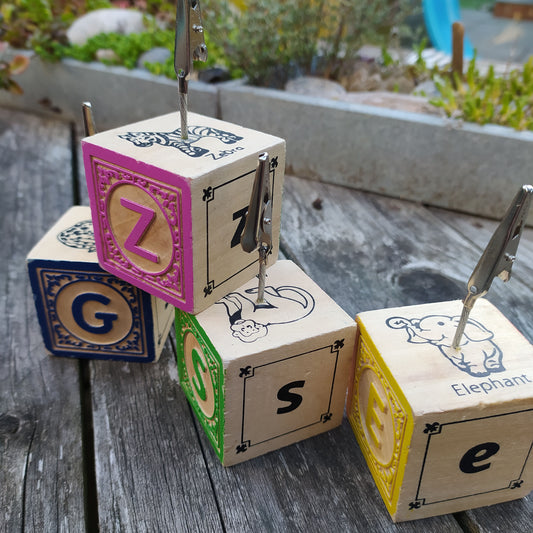 Wooden Photo Clip Block image 1