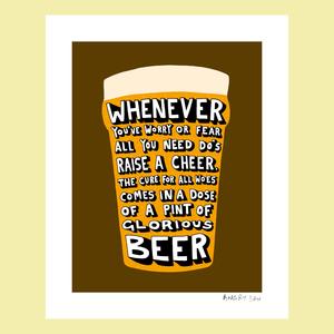 Limited Edition Whenever You've Worry or Fear giclee print image 1