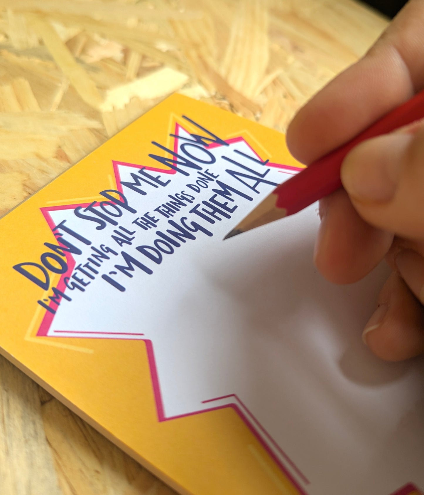 Don’t Stop Me Now - A6 illustrated list notepad image 4
