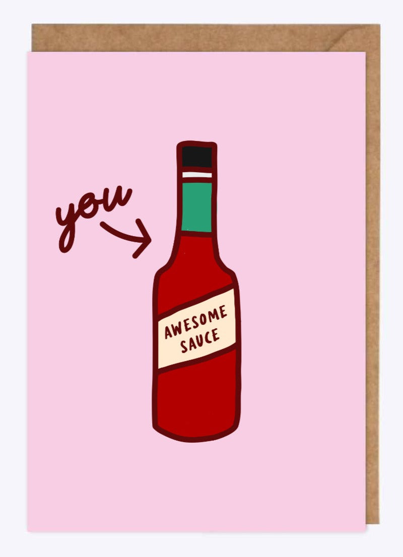 Awesome Sauce greetings card image 0