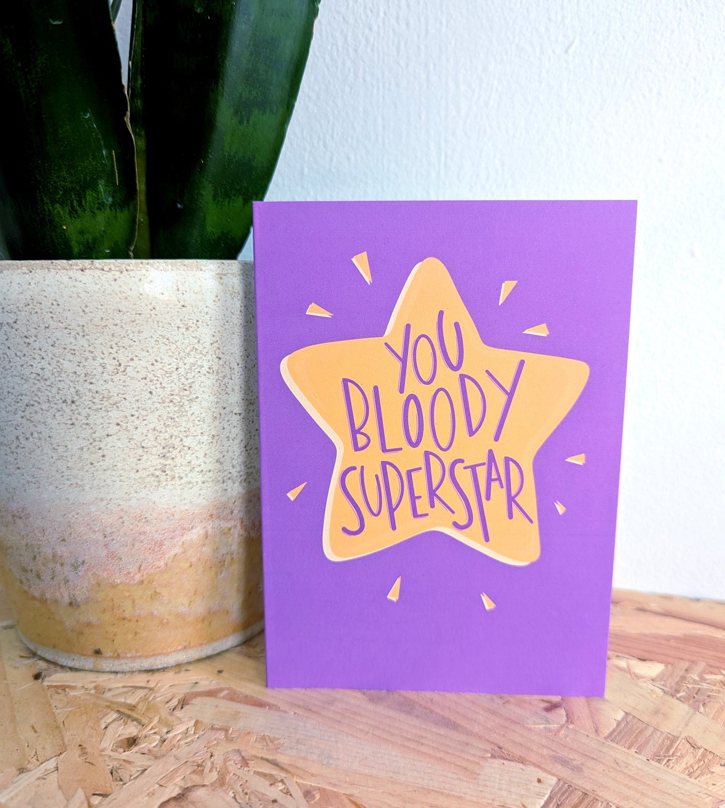 Bloody Superstar A6 greetings card image 3
