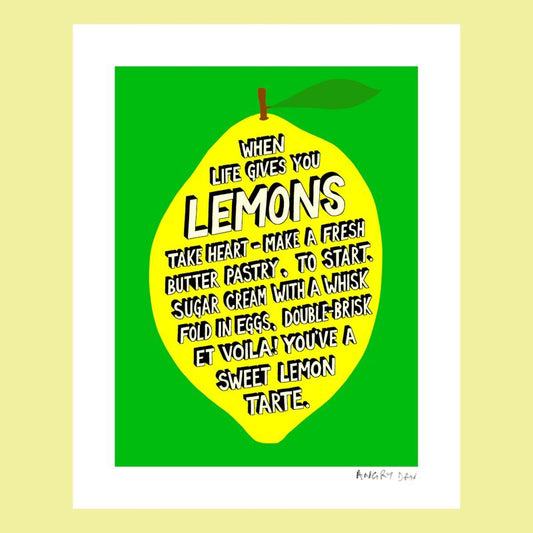 Limited Edition When Life Gives You Lemons giclee print image 1