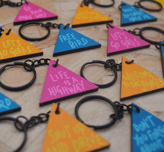 Hand Painted Keyring