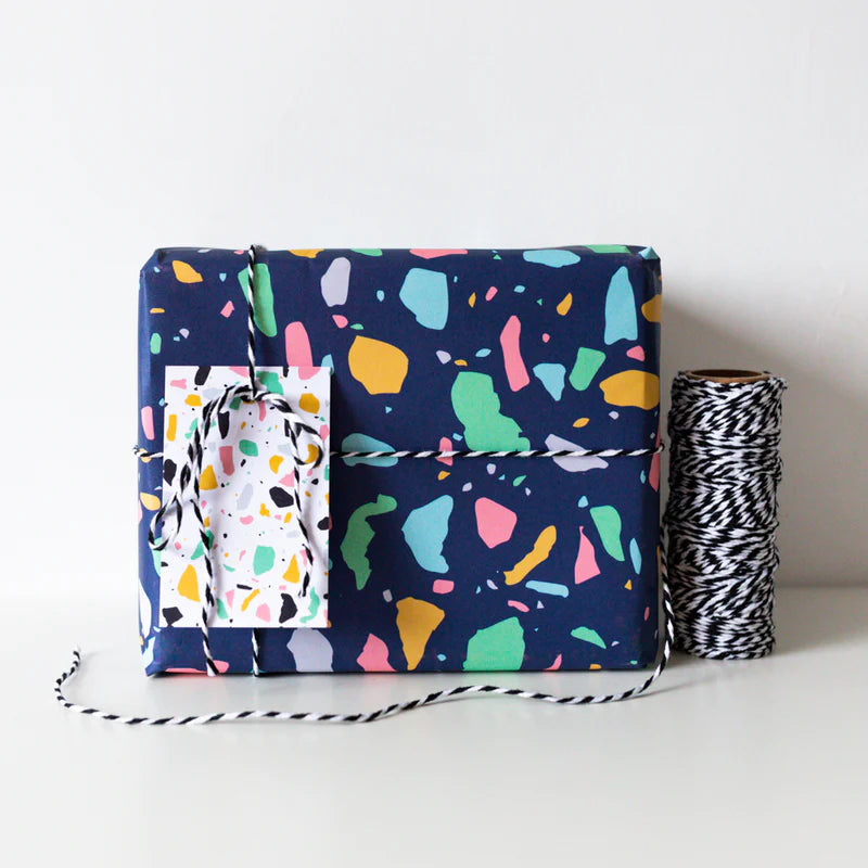 Terrazzo wrapping paper set image 0