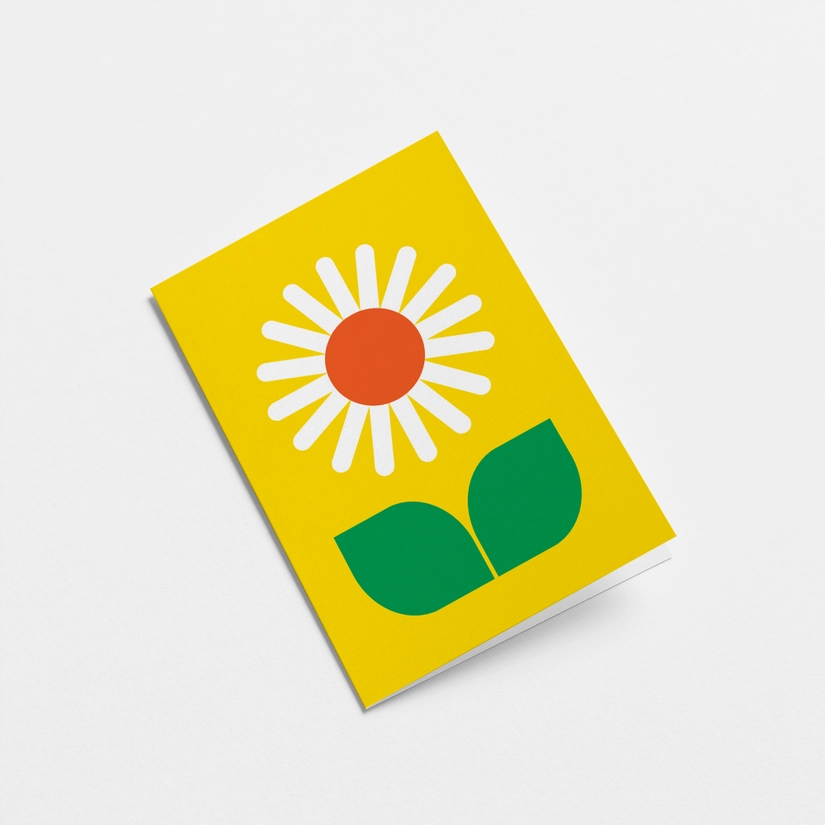 Yellow Flower greetings card image 0