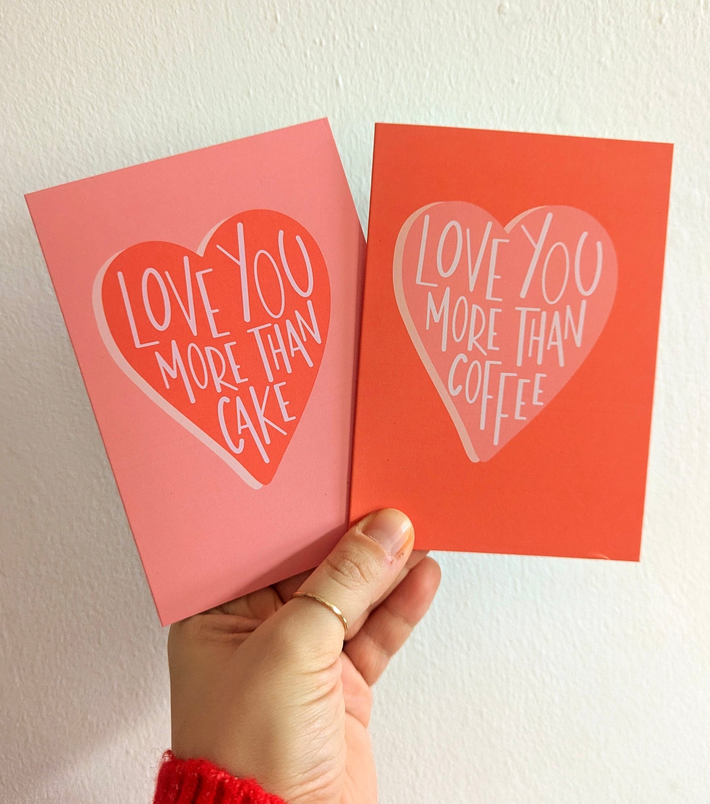 Love You More Than Coffee A6 greetings card image 2