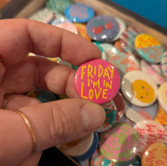 Hand Painted Button Badges Mystery Bag