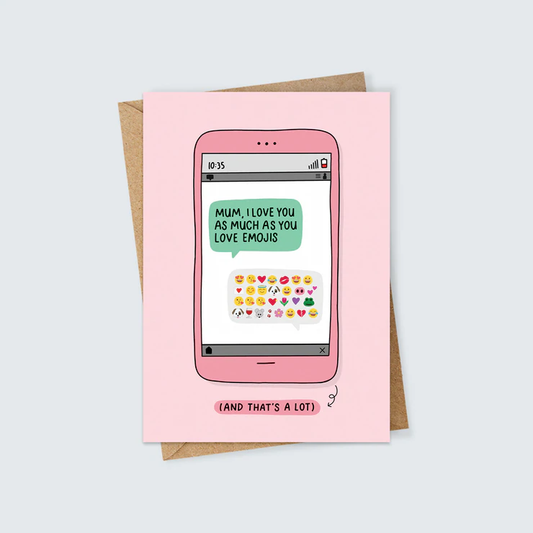 Mum Loves Emojis card image 0