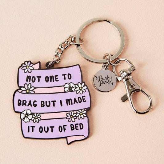 Not One To Brag But I Made It Out Of Bed keyring image 0