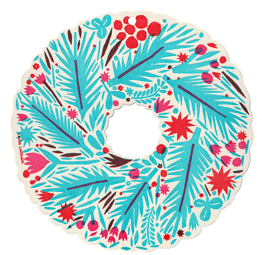 Letterpressed Winter Wreath decoration image 0