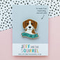 Dogs Are Life wooden pin badge image 0