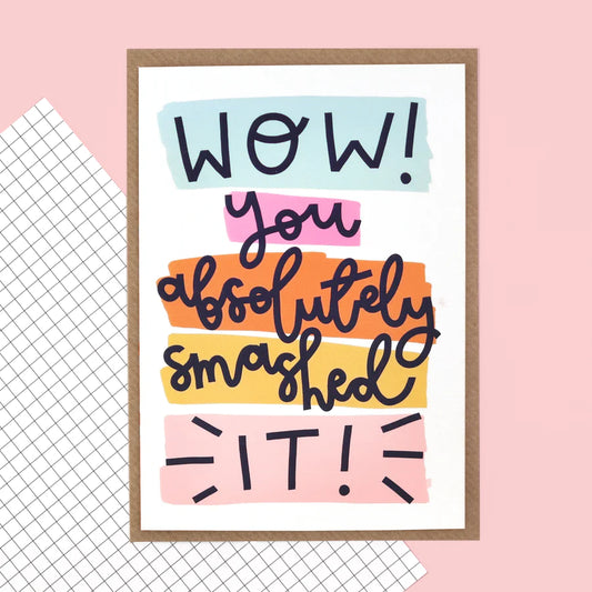 Smashed It greetings card image 0
