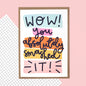 Smashed It greetings card image 0