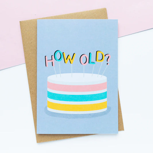 How Old? greetings card image 0