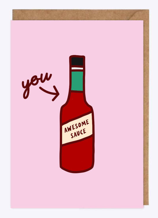 Awesome Sauce greetings card image 0