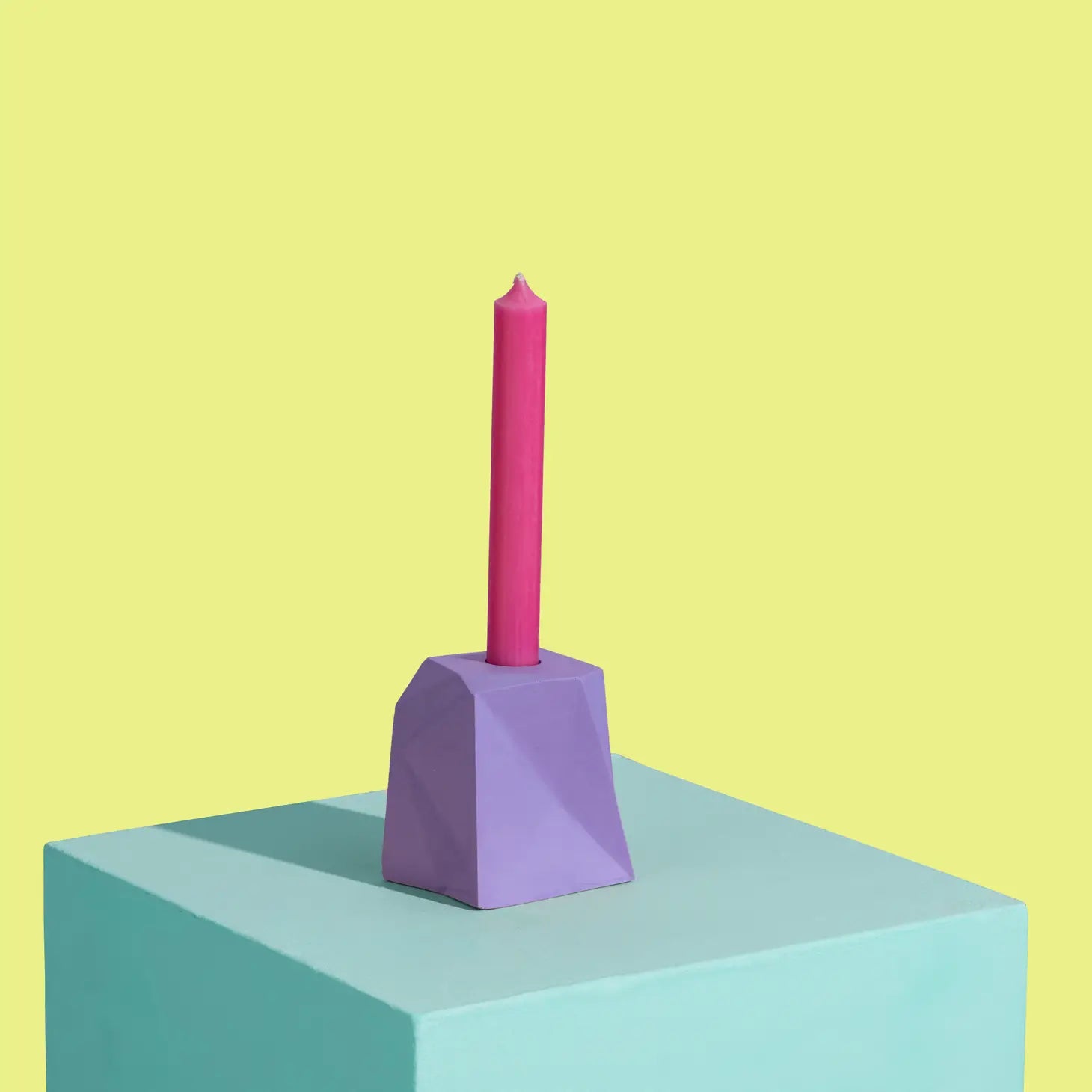 Geometric Block candle holder image 3
