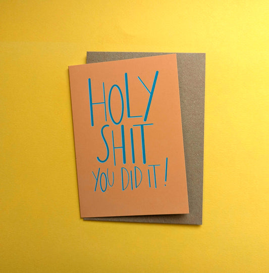 Holy Shit A6 greetings card image 0