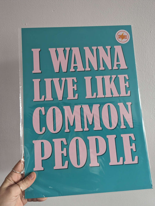 Common People A3 digital print image 0