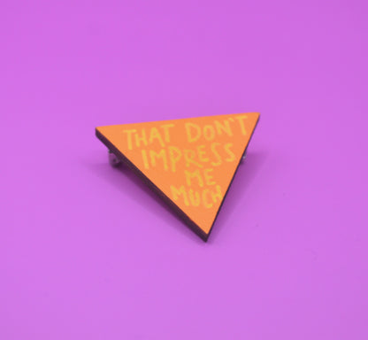 Hand Painted Wooden Pin Badge