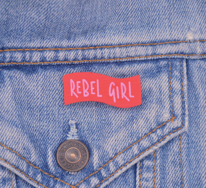 Rebel Collection - Hand Painted Wooden Pin Badge