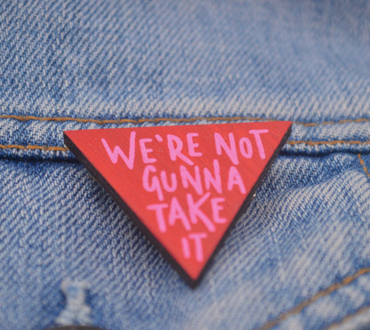 Rebel Collection - Hand Painted Wooden Pin Badge