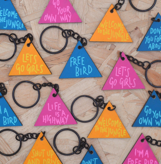 Hand Painted Keyring