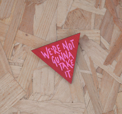 Rebel Collection - Hand Painted Wooden Pin Badge