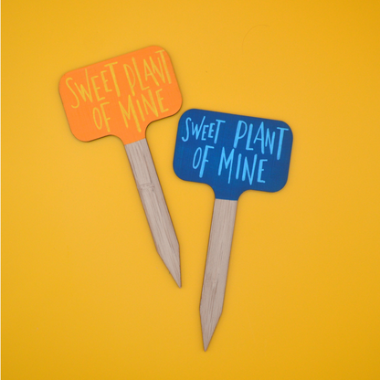 Large Hand Painted Plant Marker