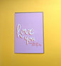 Love You, Even When… You Steal My Chips - A5 greetings card