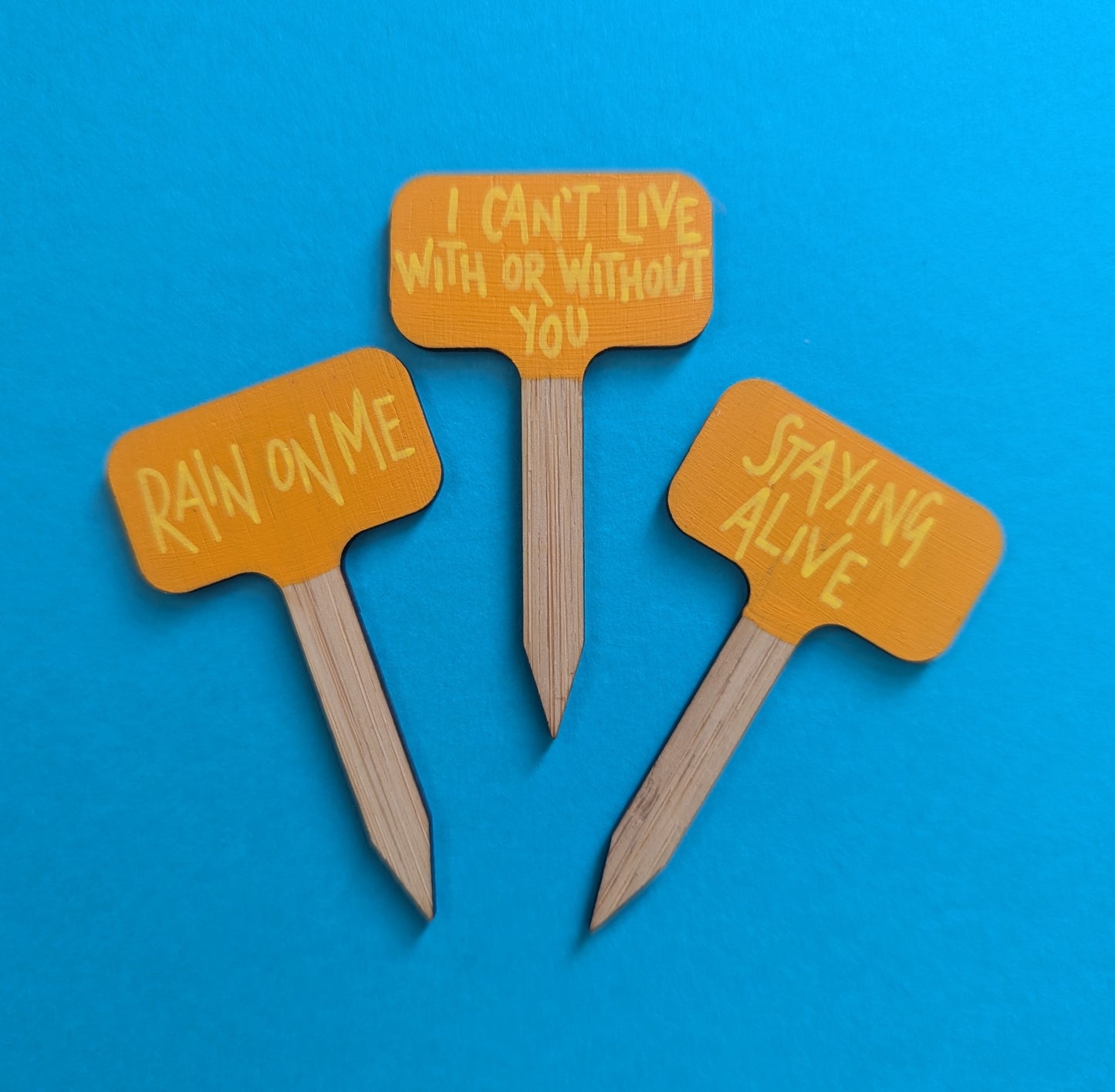 Small Hand Painted Plant Marker