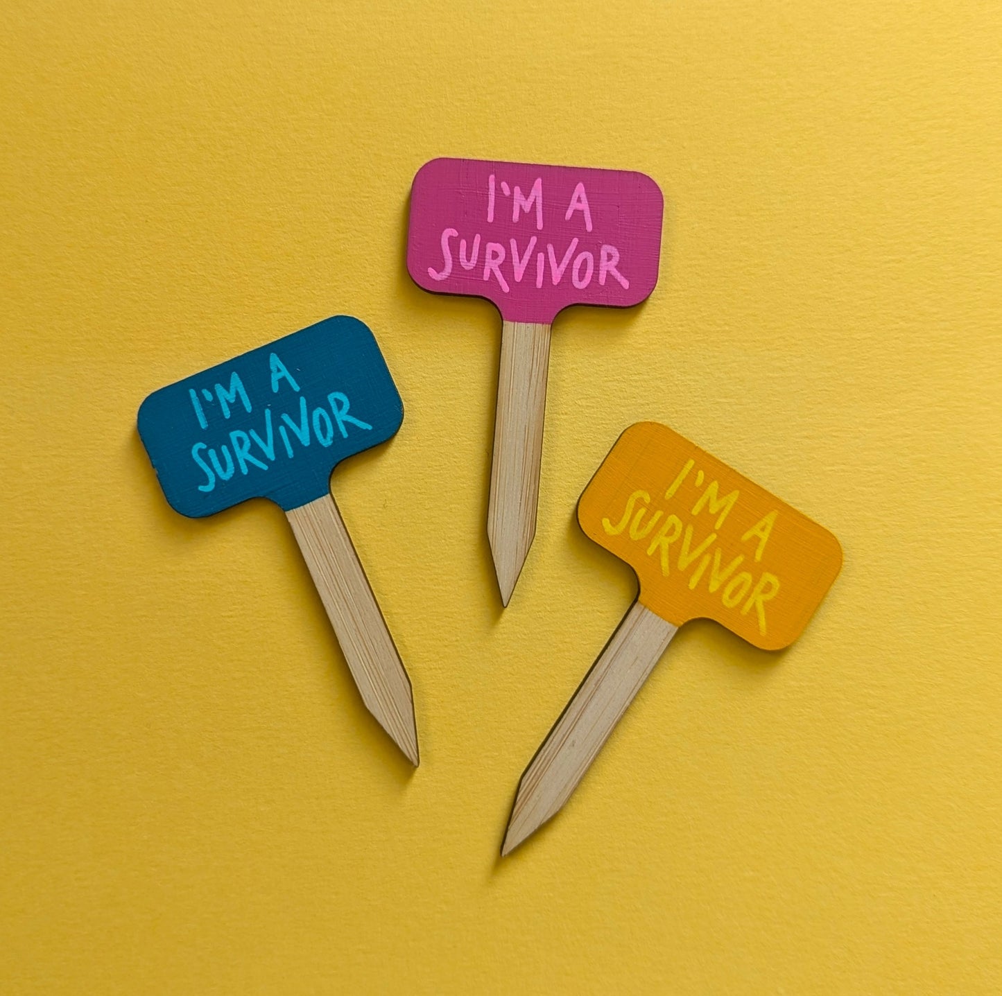 Small Hand Painted Plant Marker
