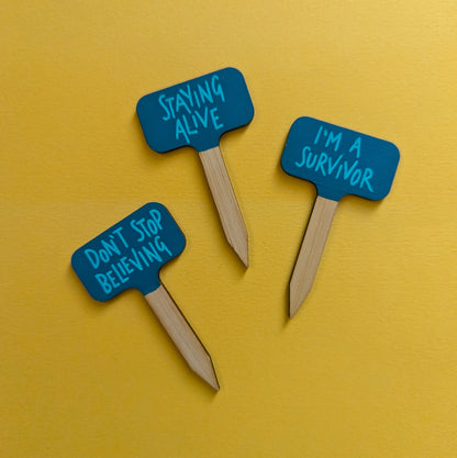 Small Hand Painted Plant Marker