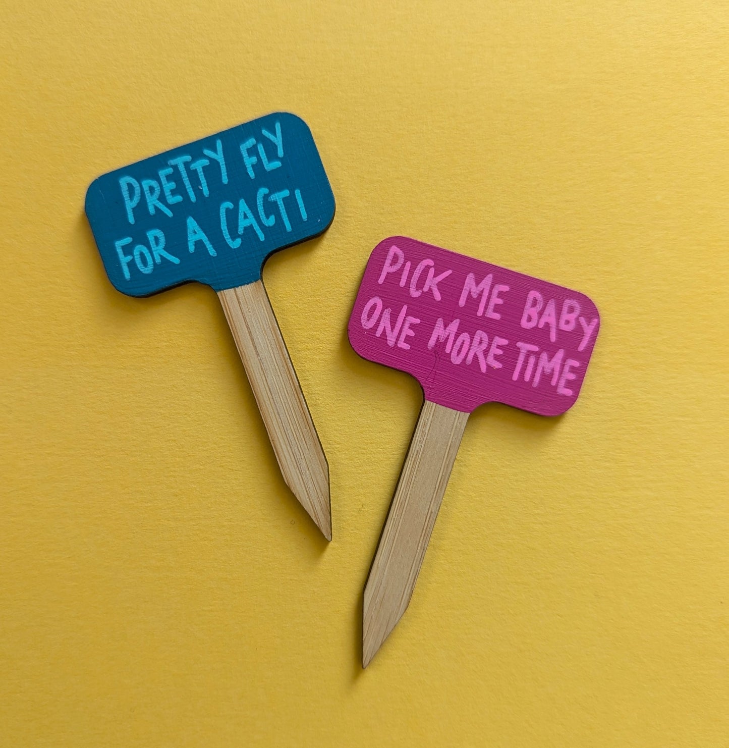 Small Hand Painted Plant Marker