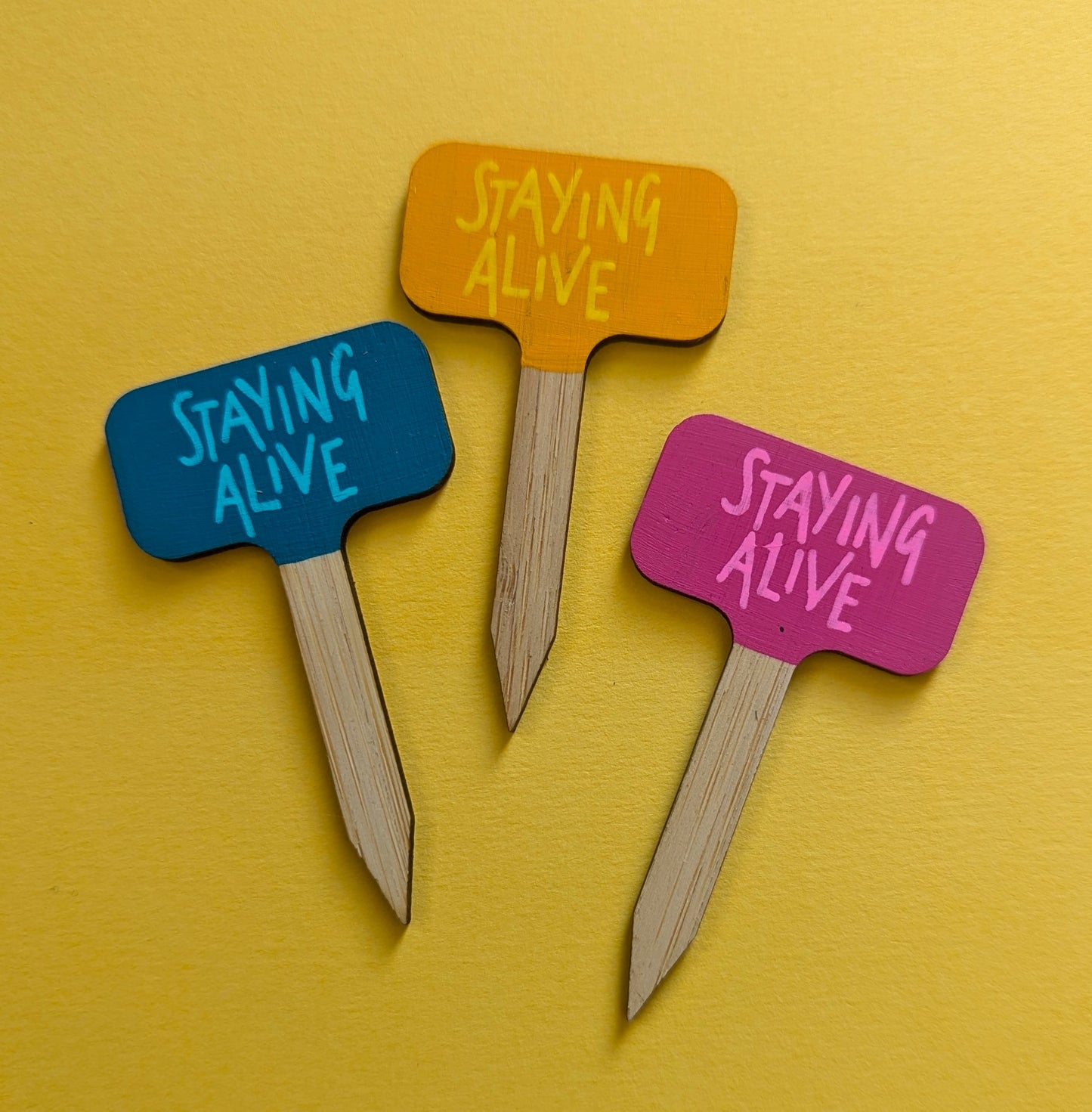 Small Hand Painted Plant Marker