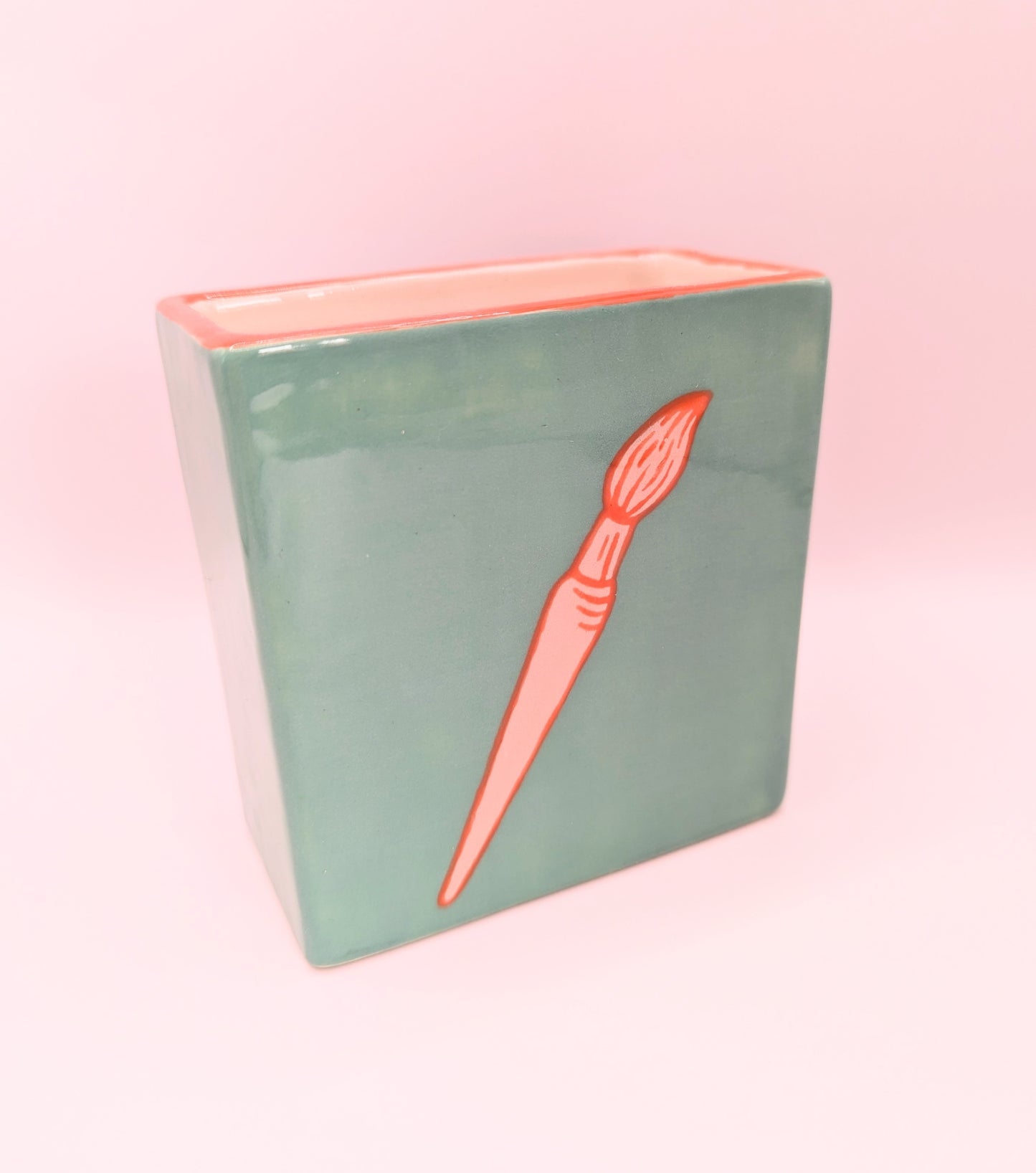 Fuck This Let's Paint ceramic pencil pot *SECONDS*