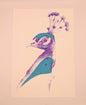 Mr Peacock A4 screen print *SAMPLE*