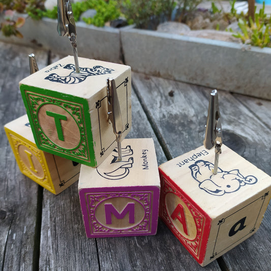 Wooden Photo Clip Block image 0
