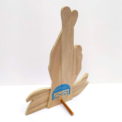 Here's Hoping Freestanding Wooden Sign image 4