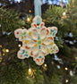 Ceramic Hand Painted Snowflake Christmas decoration image 0