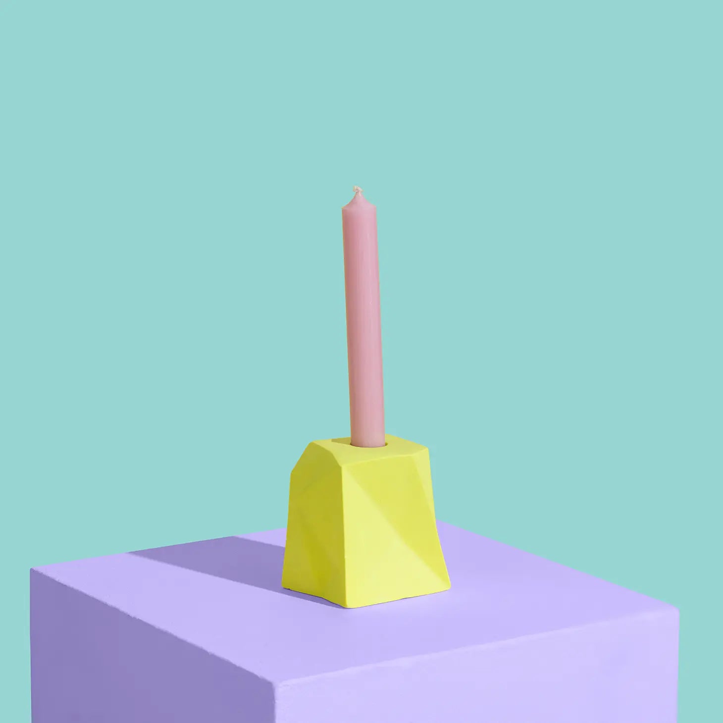 Geometric Block candle holder image 2
