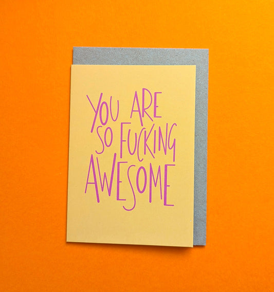 Fucking Awesome a6 greetings card image 0