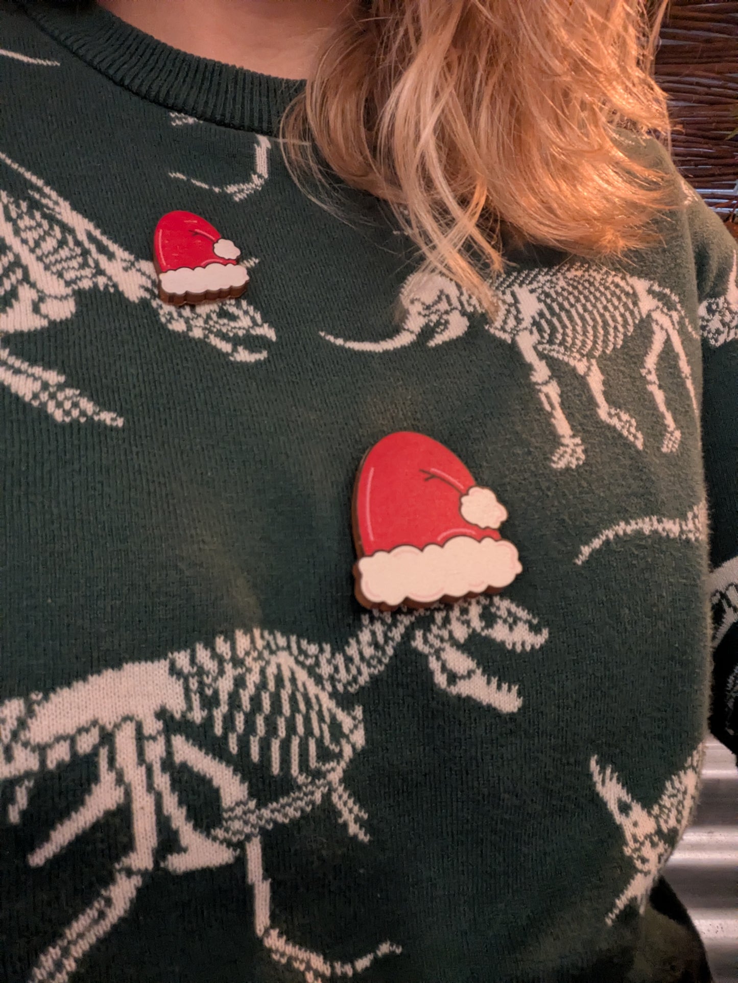 DIY Christmas Jumper wooden pin - Single